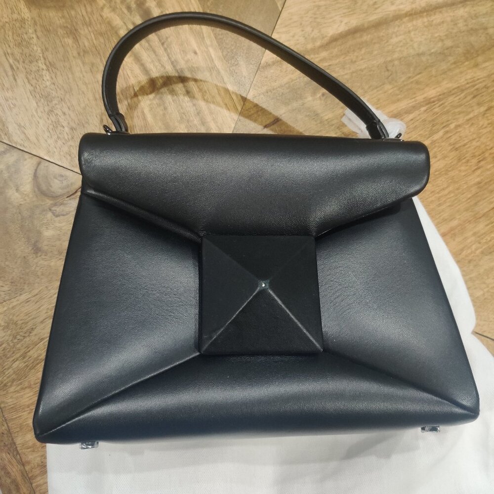 VALENTINO GARAVANI One Stud Leather Satchel Bag New $3867.00